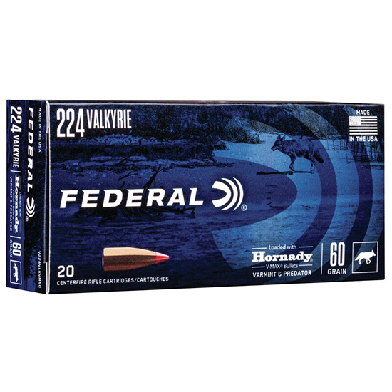 FED 224VALK 60GR HORNADY VMAX 20/10 - Sale